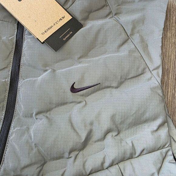 Nike Therma-Fit ADV Reflective Silver Running Division Vest Men's XLT FZ1131-035 - Picture 8 of 14